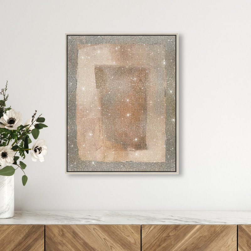 Molasses Muse Canvas Abstract Print by Oliver Gal, Black Frame, 16 x 20, 21"H x 17"W, Silver Frame