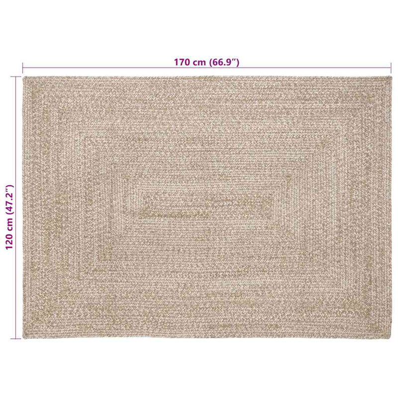 Solid Colour Standard Area Rug, Rectangle 120 x 170cm