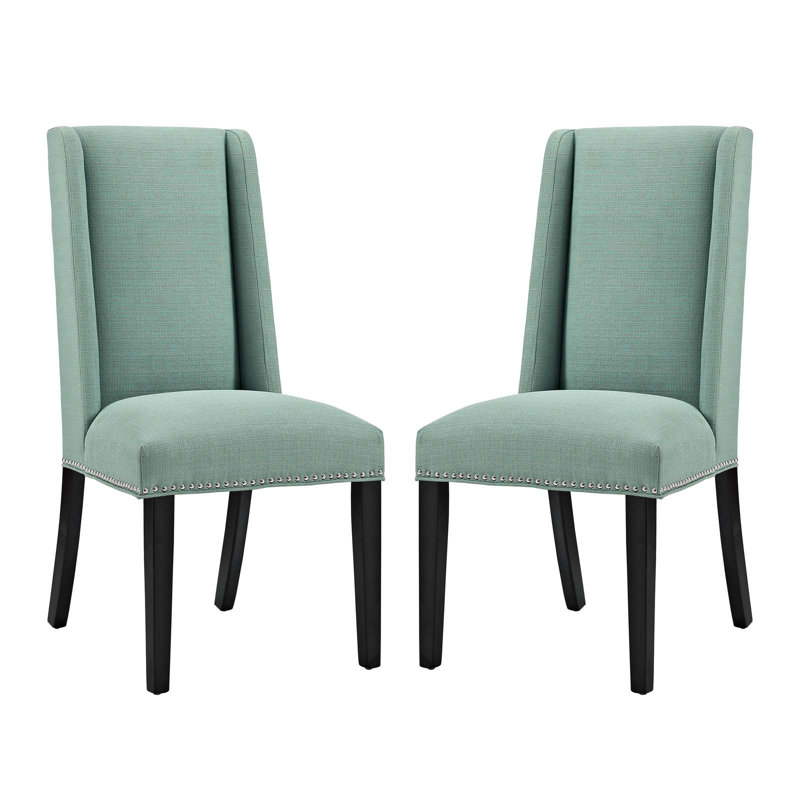 Baron Fabric Upholstered Dining Chairs (Set of 2) by Modway, Laguna