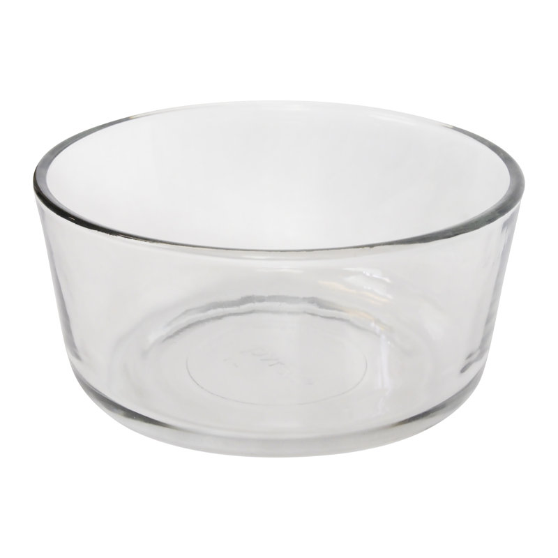 Pyrex (4) bols en verre de 4 tasses et (4) couvercles de 4 tasses, Edamame vert