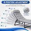 6 Position Camping Cot with Mattress 300kg Heavy Duty Foldable Bed