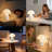  11" Modern White Mushroom Cordless Rechargeable Ceramic Table Lamp with Touch Control 3-Level Dimming Type-C Charging for Bedroom Living Room Study and Outdoor-112392717