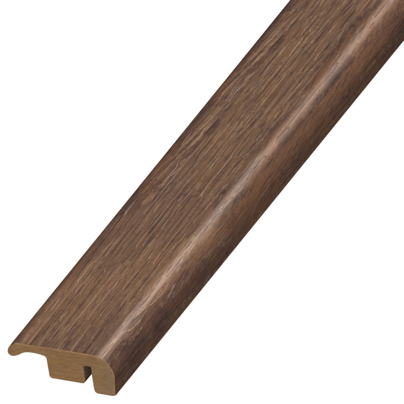 Couvre-seuil / embout en bois d'ingénierie de 0,5 po d'épaisseur x 1,38 po de largeur x 94 po, Charbon