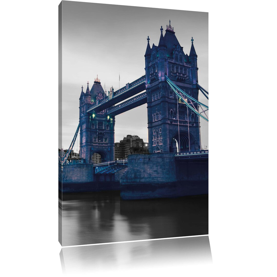 Kunstdruck London Bridge over the Thames auf Leinwand