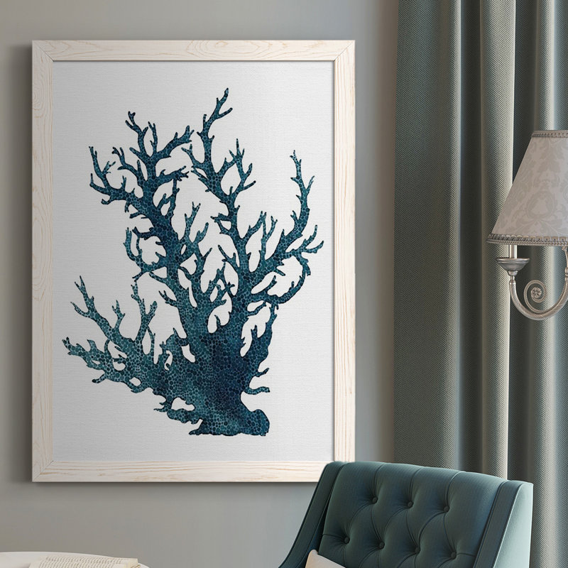 Adrianne " Coral Souvenirs IV ", White, 37.5" H x 27.5" W x 1" D