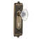 Egg & Dart Plate with Decorative Keyhole and Oval Fluted Crystal Door Knob