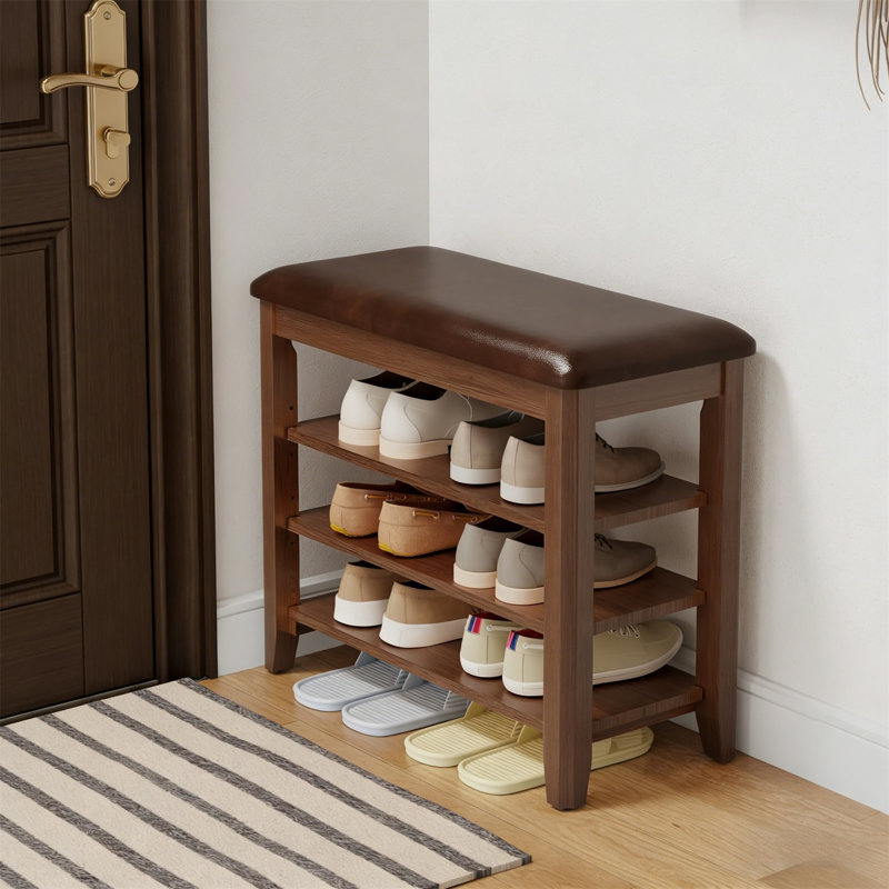 Premium Wooden Shoe Cabinet For Home, 20.4" H x 23.6" W x 11.8" D