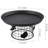 Andreco Matte Black Metal Decorative Cake Dessert Stand