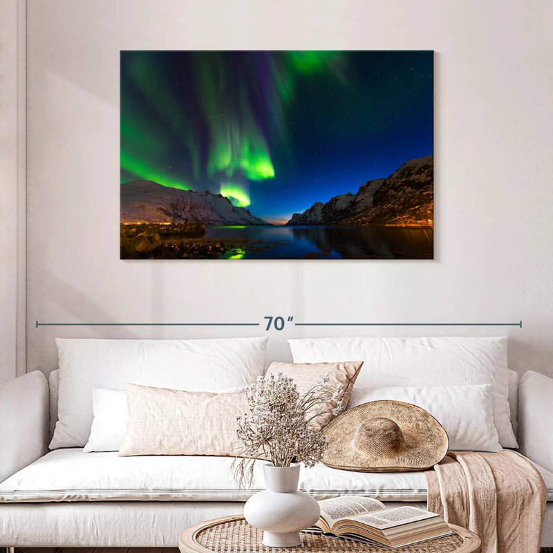 Alvord Ersfjord Northern Lights, H 30 po x l 45 po