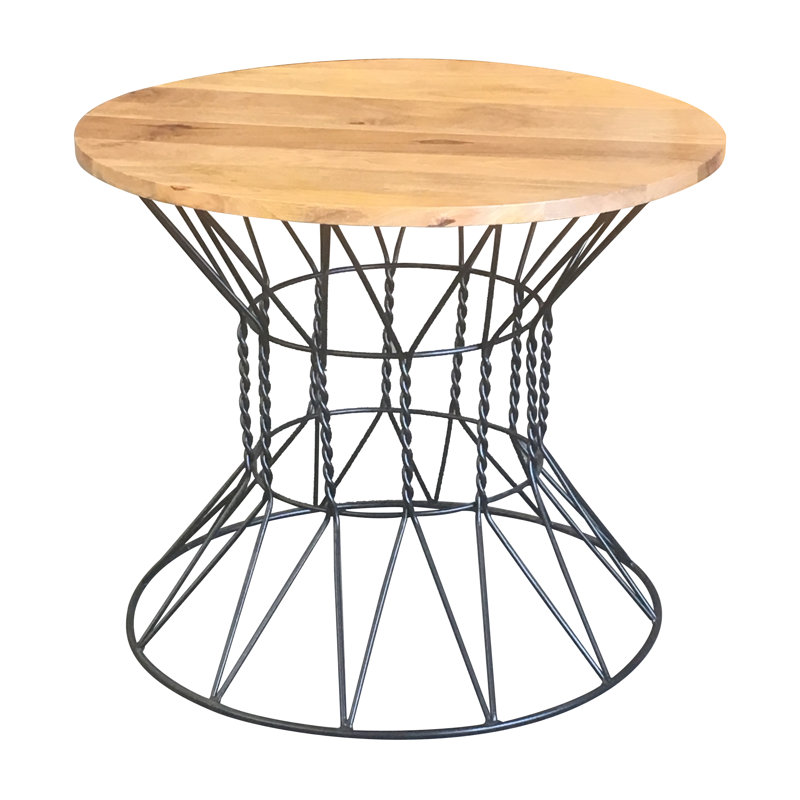 Haouz Round Solid Wood Dining Table