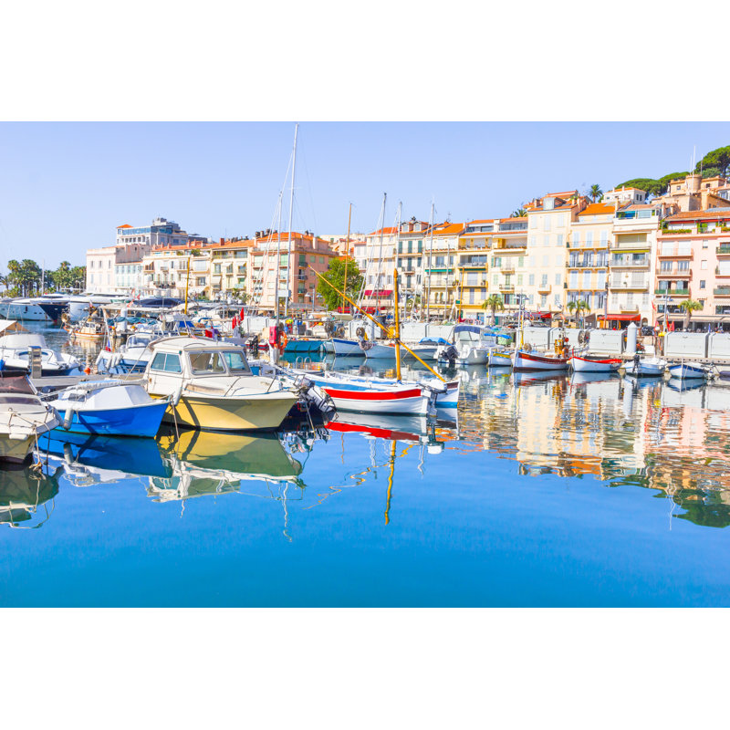 Old Port Of Cannes by Gianliguori - Wrapped Canvas Print, 30cm H x 46cm W x 3.8cm D