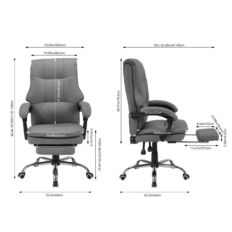 Office Chair, Grey