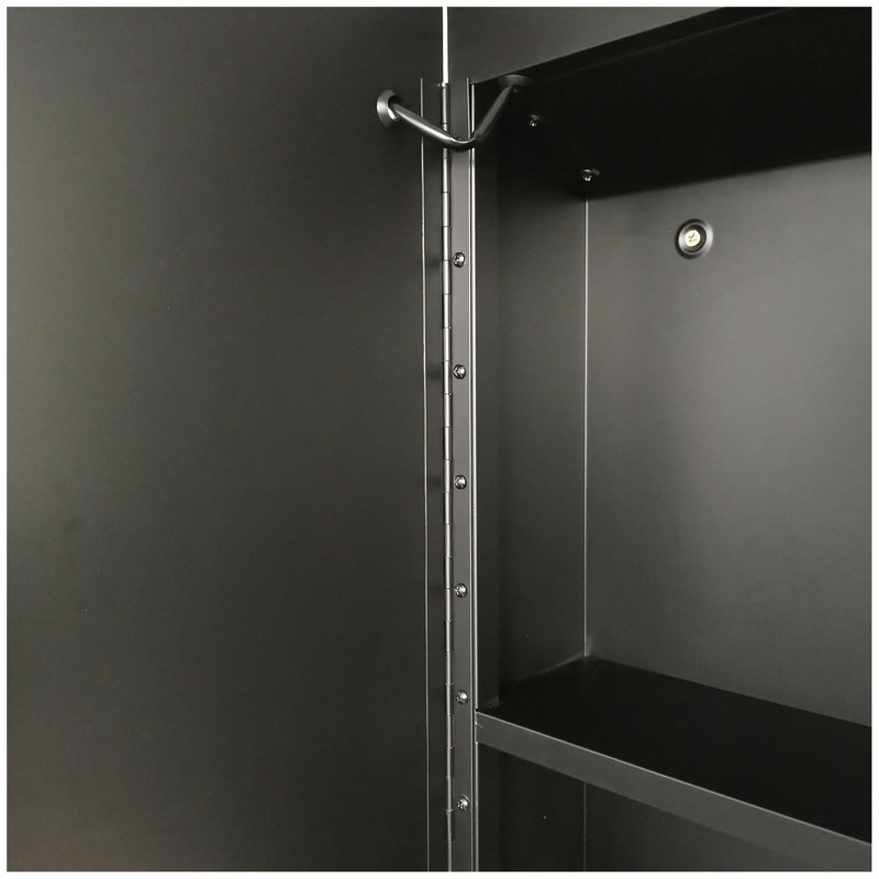36x26 pouces Miroir à DEL noir Pharmacie avec anti-buée à intensité variable