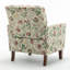 Fauteuil en mélange de polyester à motifs