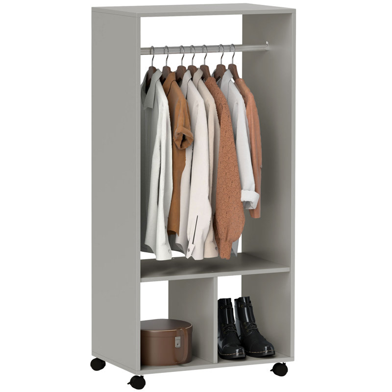 Shonia 60cm Rolling Clothing Rack