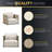 4-Piece Deep Seating Outdoor Patio Conversation Set With Ivory Cushions