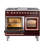 ILVE Nostalgie II Series Noblesse 40 inch Dual Fuel Range with 6 Sealed Burners, Griddle (Glass Door)-105340572-103962086