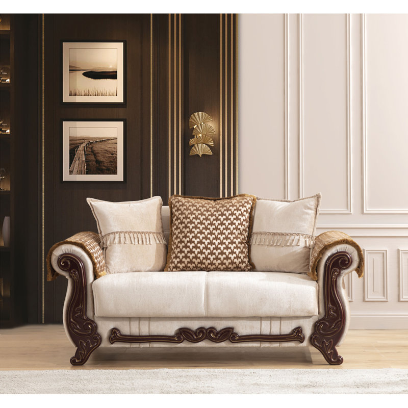 Causeuse moderne en bois d'ameublement Chenille