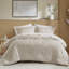 Couette rayée tissée 7 pièces avec rembourrage respirant et draps infroissables, idéale pour les chambres d'adolescents. Rayures discrètes, drap plat, parfait pour accueillir des invités.