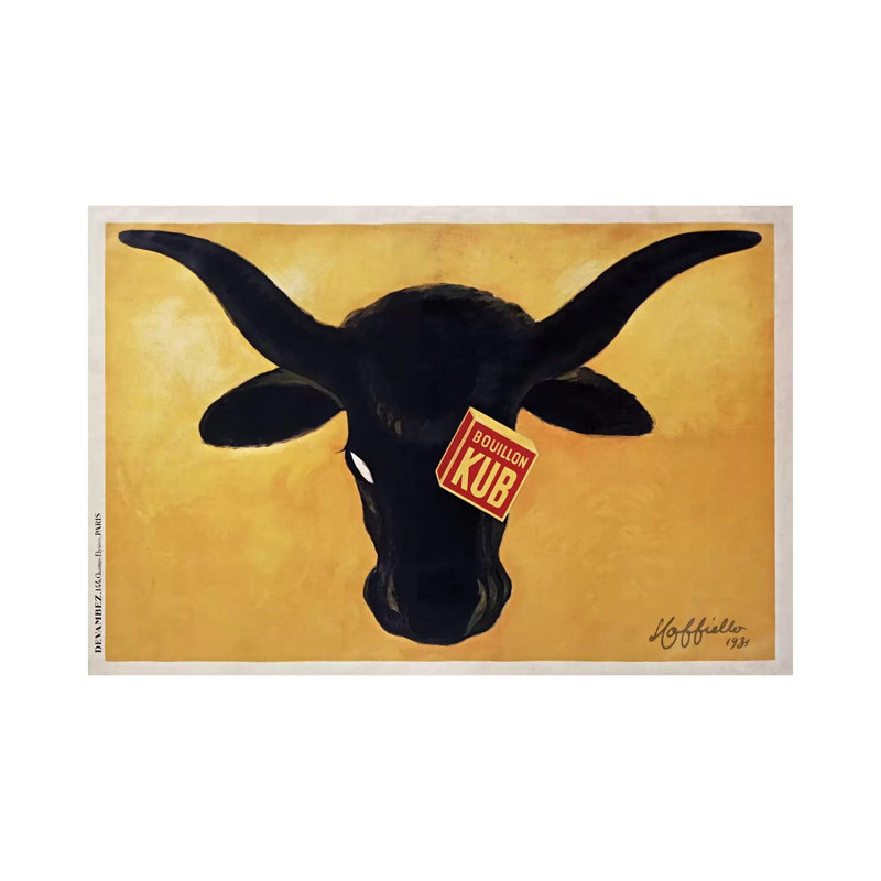 Bouillon Kub Ad, 1931 by Leonetto Cappiello - Wrapped Canvas Print, 101.6 cm H x 66.04 cm W x 1.91 cm D