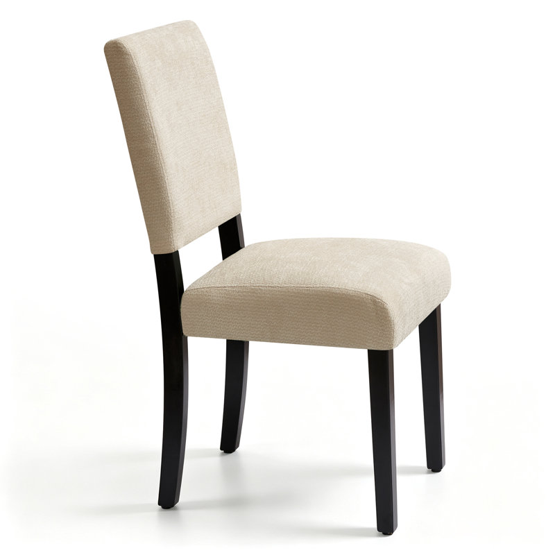 Chaise de salle à manger rembourrée Modern, 6, Tan