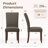 Upholstered Dining Side Chair with High Back and Nailhead Trim, Solid Wood Legs, Modern Parsons for Dining Room-1297595804