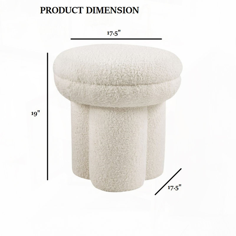 Tabouret de chaise d'appoint, Blanc