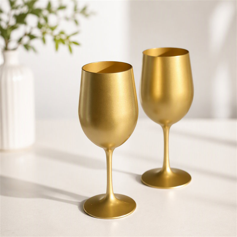Ensemble de 4 verres à vin en plastique (12 oz)