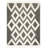 Alimatou Hand Knotted Wool/Cotton Geometric Rug in Ivory/Black-24292822