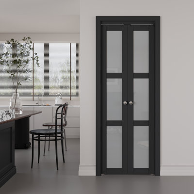 Portes pivotantes françaises en bois manufacturé à noyau solide en bois forgé avec trousse de quincaillerie