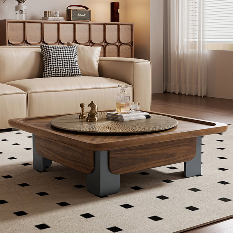 Medieval-style square coffee table