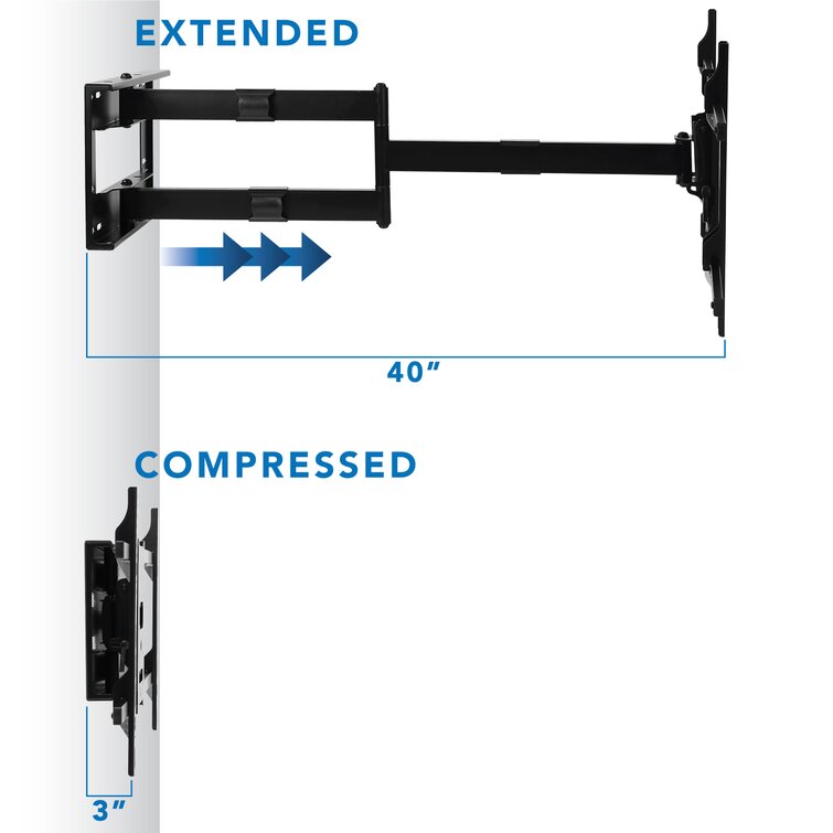 Mount-It! Full Motion TV Wall Mount with Extra Long Extension