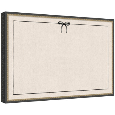 Tableau d'affichage en lin encadré en tissu