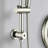 Drill-Free Stainless Steel Slide Bar Combo Rain Showerhead 7-Setting Hand, Dual Shower Head Spa System (Rough-In Valve Included)-114230602