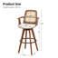 Tabouret de comptoir pivotant Clero-296369218-296369216