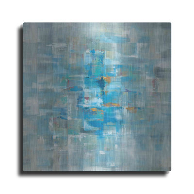 Ivy Bronx 'Abstract Squares' by Danhui Nai, Metal Wall Art