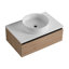 Meuble-lavabo mural avec lavabo en céramique et tiroir à fermeture en douceur, conception écologique et peu encombrante-520902973-520902974