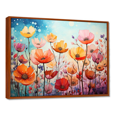 Champ d'été coquelicots en fleurs - coquelicot, art mural du salon