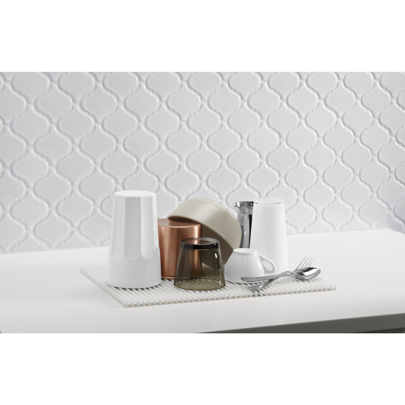 Silicone Drying Mat, White