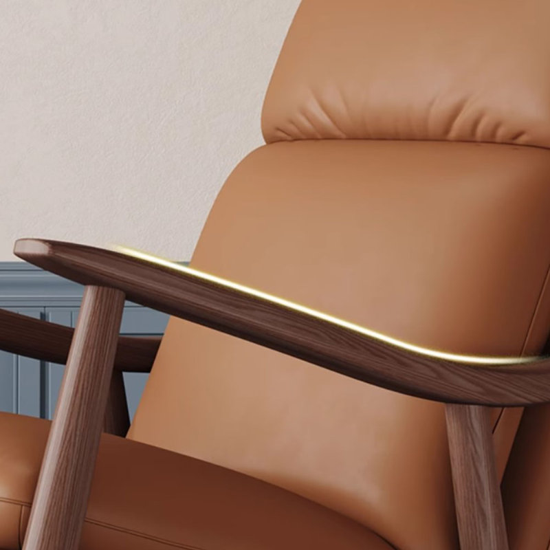 Nouvelle chaise berçante de style chinois, Brun