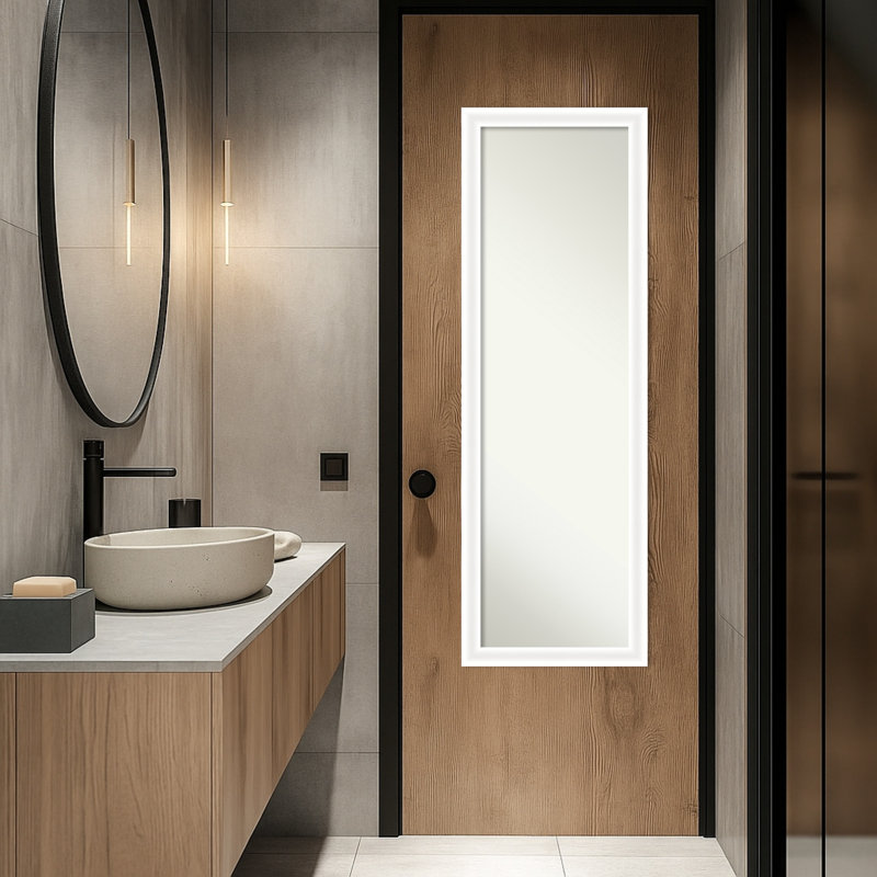 Miroir de porte Oliver White, Blanc