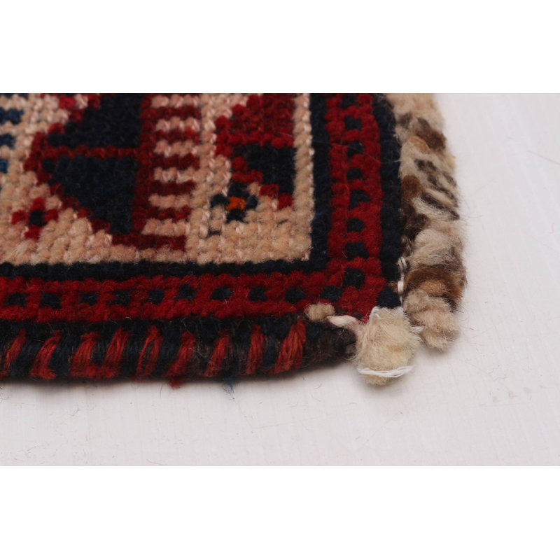 Tapis de couloir unique en laine 3 pi 10 po x 12 pi 3 po Ausha