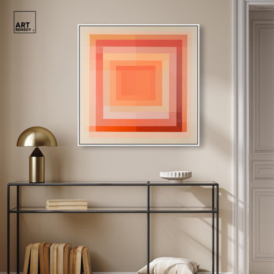 Art géométrique moderne sur toile Minimal Color Blocks III par Art Remedy