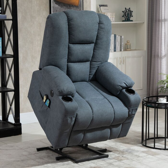 Red Barrel Studio® Upholstered Lift Assist Power Recliner & Reviews ...