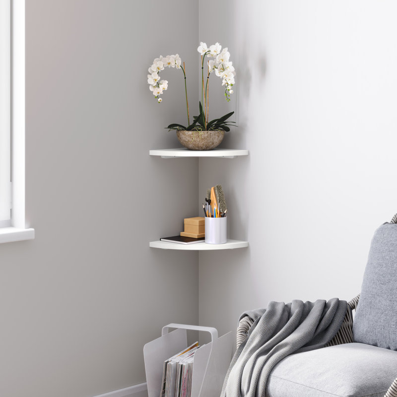 Provo 2 Piece Corner Shelf 12 x 12"