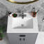 Lavabo de meuble-lavabo simple en céramique blanc 24 po avec trop-plein 24 po-100013829