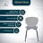 Kavish Dining Chair with Curved Back and Waterfall Edge Seat Powder-Coated Metal Legs-1468213416