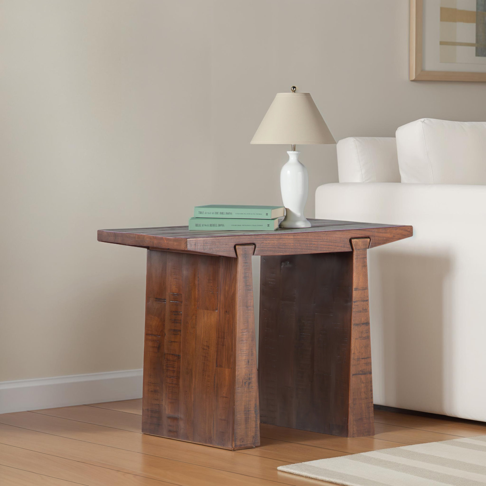 Janke 28" Acacia End Table