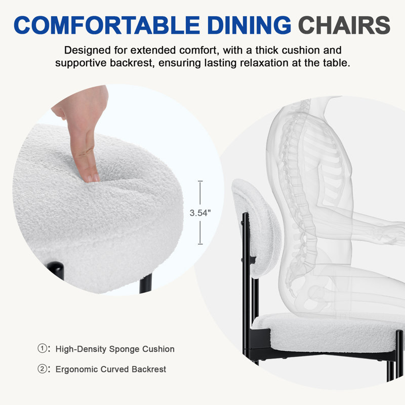 Chaises de cuisine empilables Boucle, 2