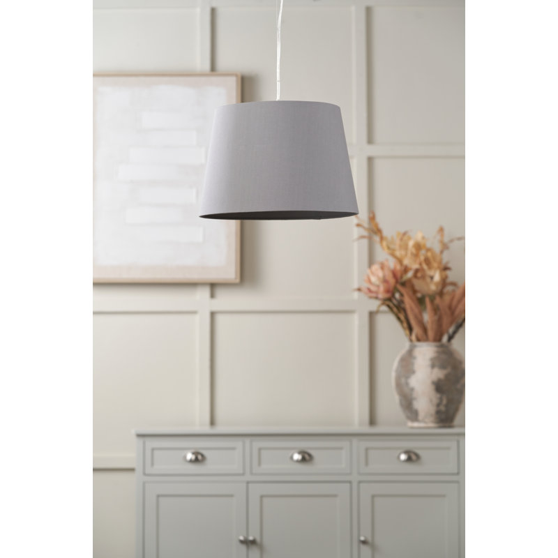 24cm H Cotton Empire Lamp Shade ( Uno ), Sage Green